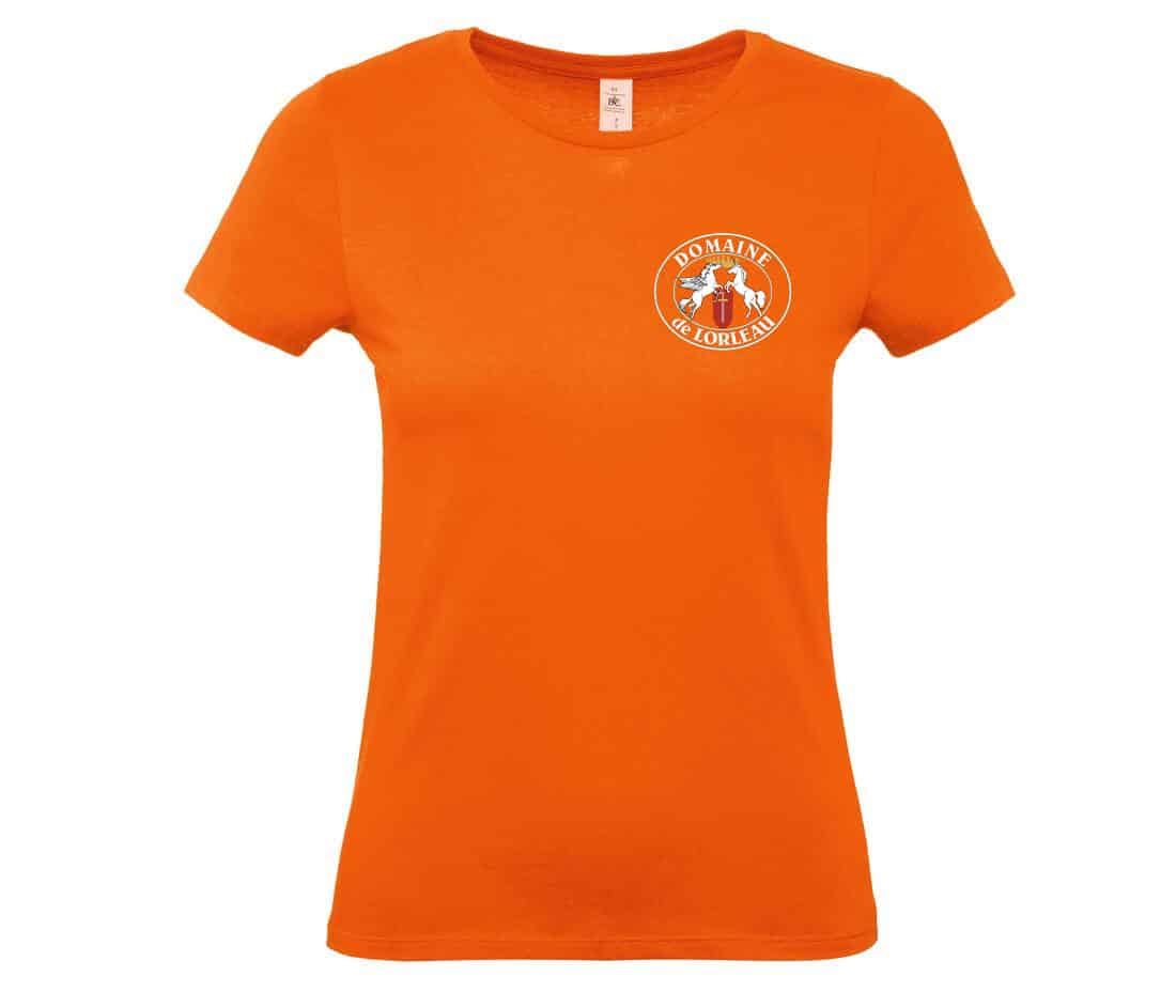 T-SHIRT (femme) - Domaine de Lorleau - Orange - BC04T