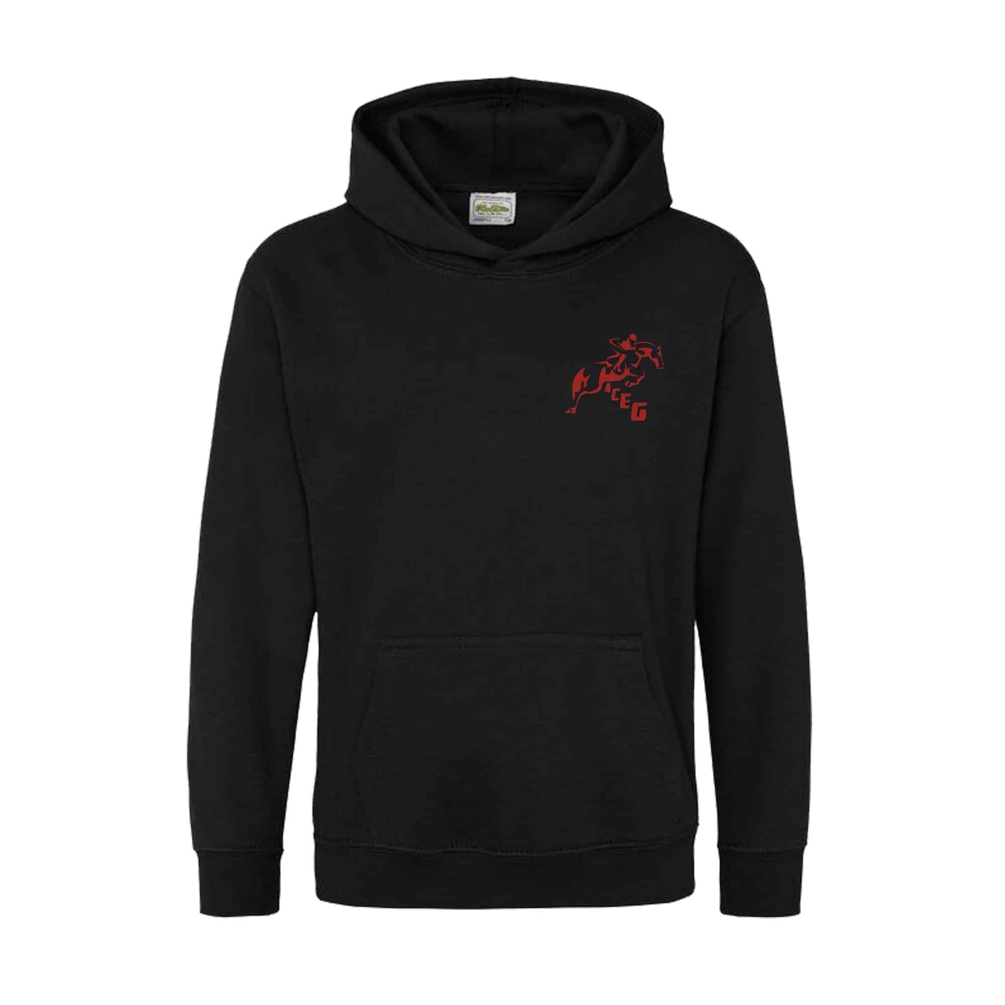 SWEAT A CAPUCHE (enfant) - ACEG - Noir - K477