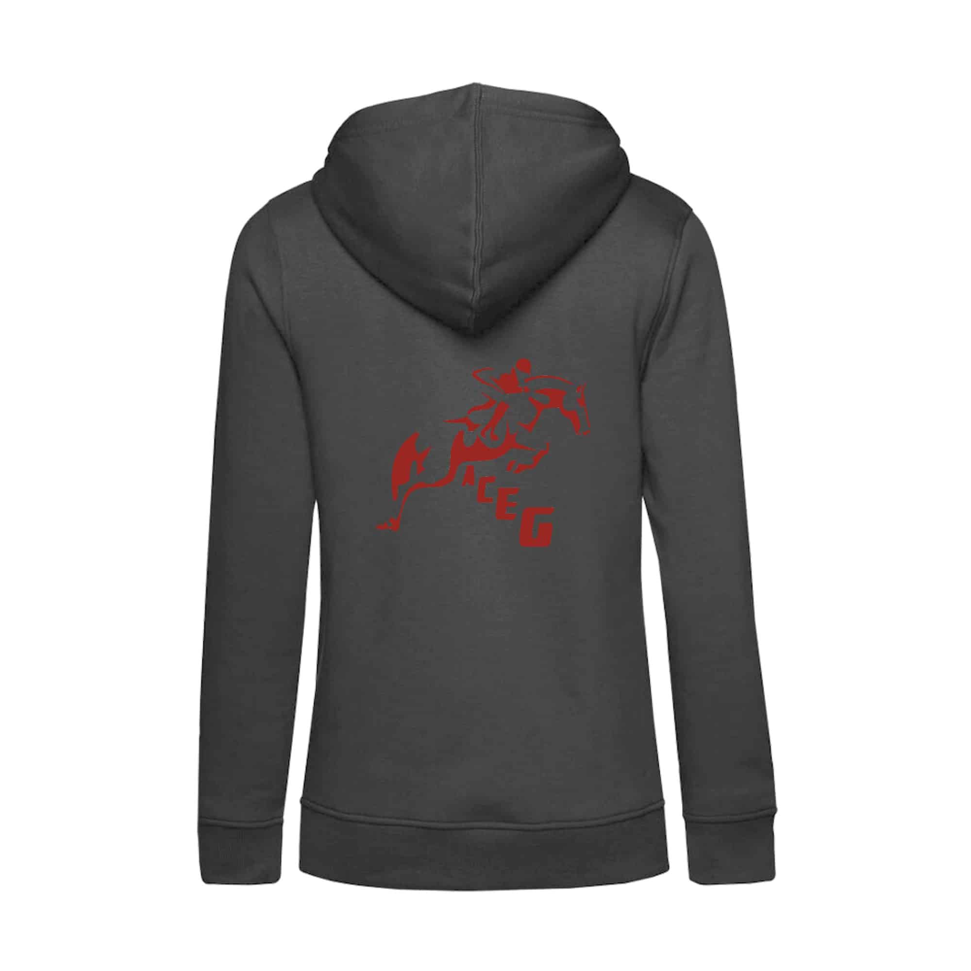 SWEAT A CAPUCHE (femme) – ACEG - Gris Anthracite - BCW34B – Image 3