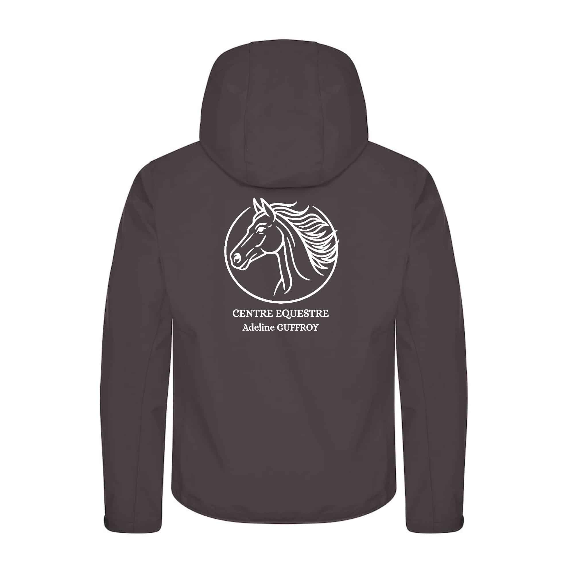 SOFTSHELL "Classic" (homme) - CENTRE EQUESTRE ADELINE GUFFROY - Gris anthracite - 0200912 – Image 3