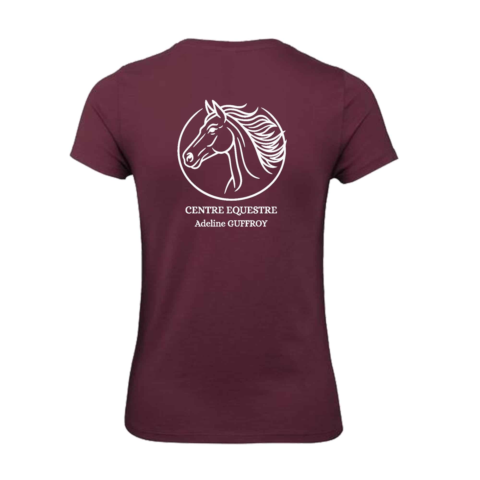 T-SHIRT (femme) - CENTRE EQUESTRE ADELINE GUFFROY - BC04T – Image 4