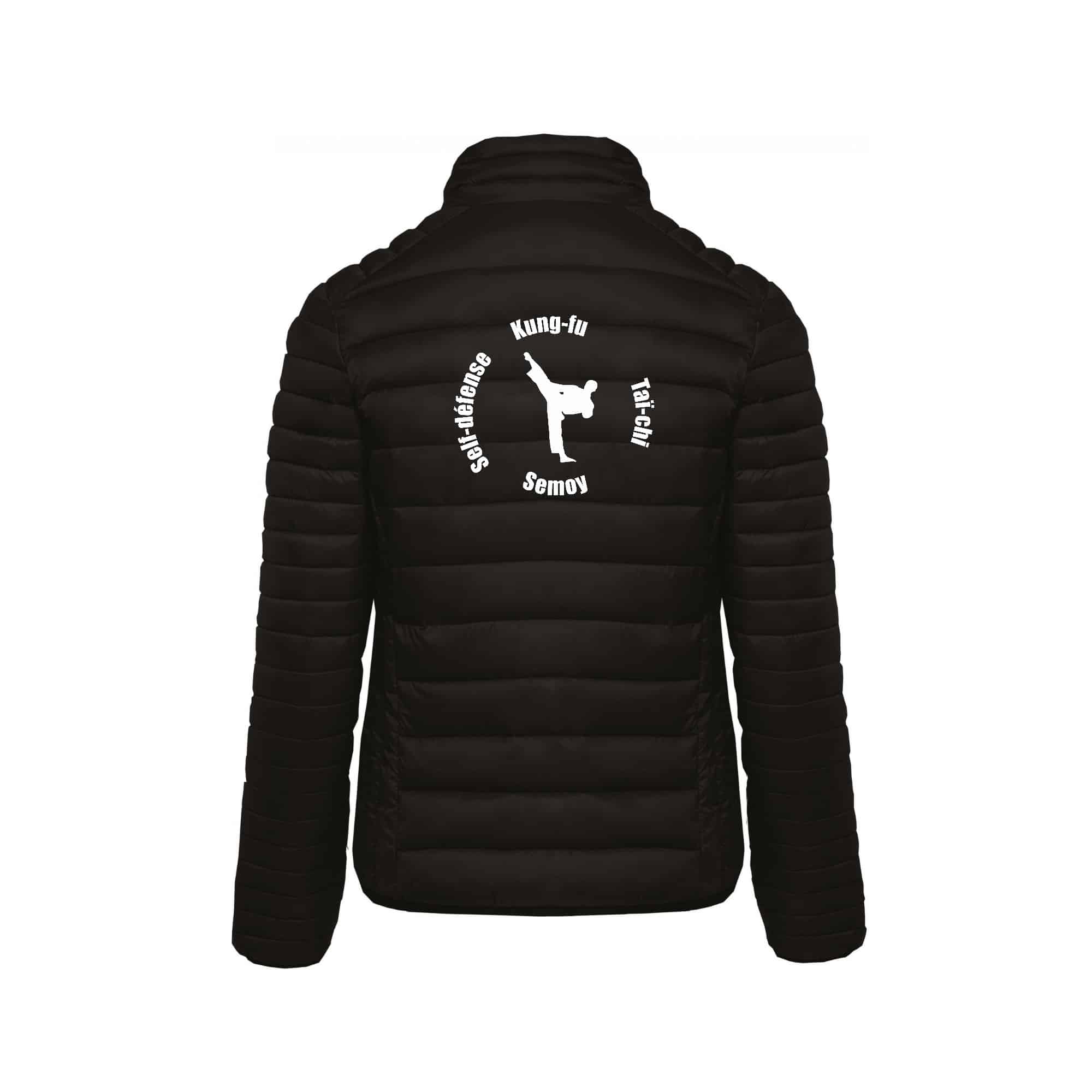 DOUDOUNE AVEC MANCHES (femme) - ARTS MARTIAUX CHINOIS SEMOY – Noir - K6121 – Image 3
