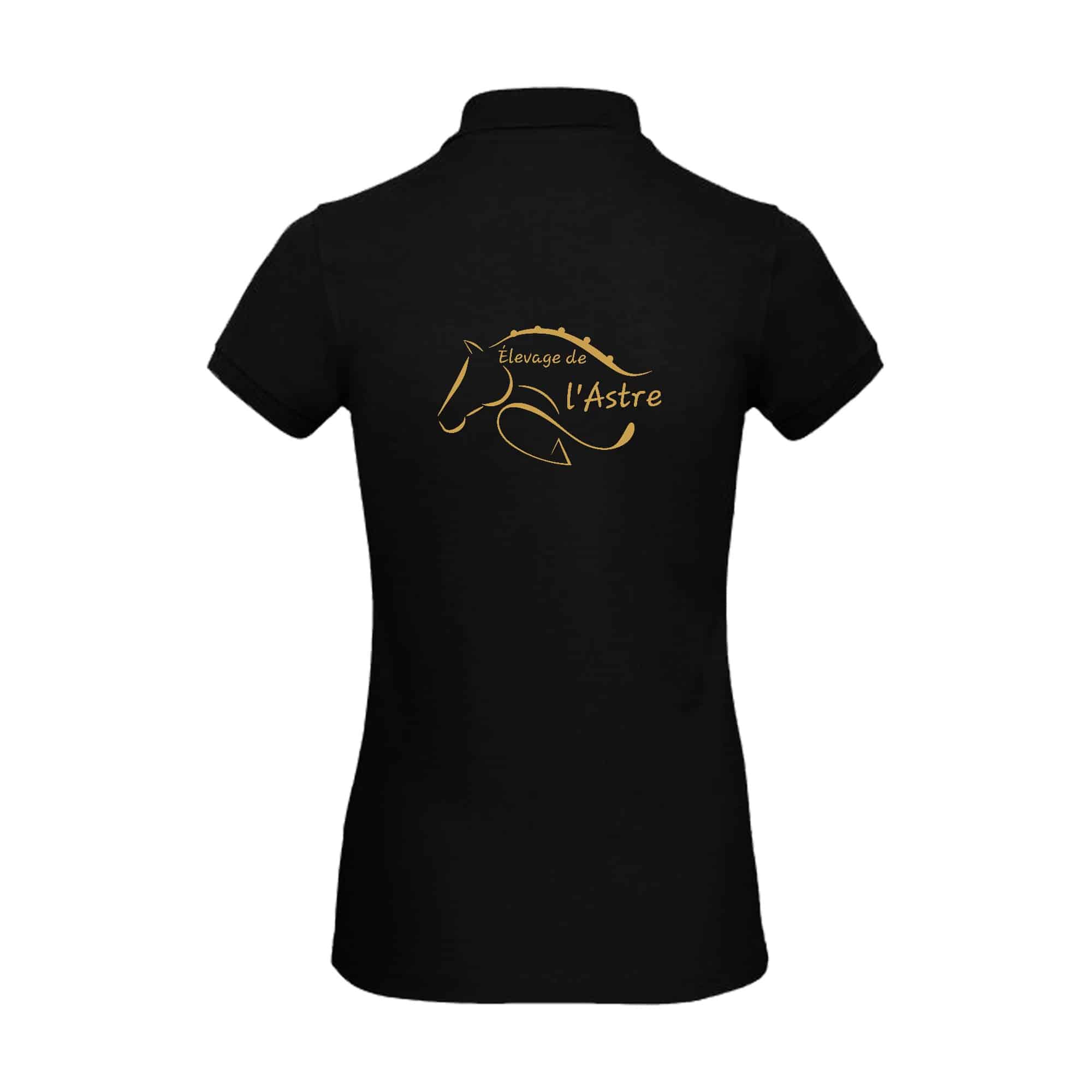 Polo premium (femme) - Élevage de l'Astre - Noir - BCW463 – Image 2