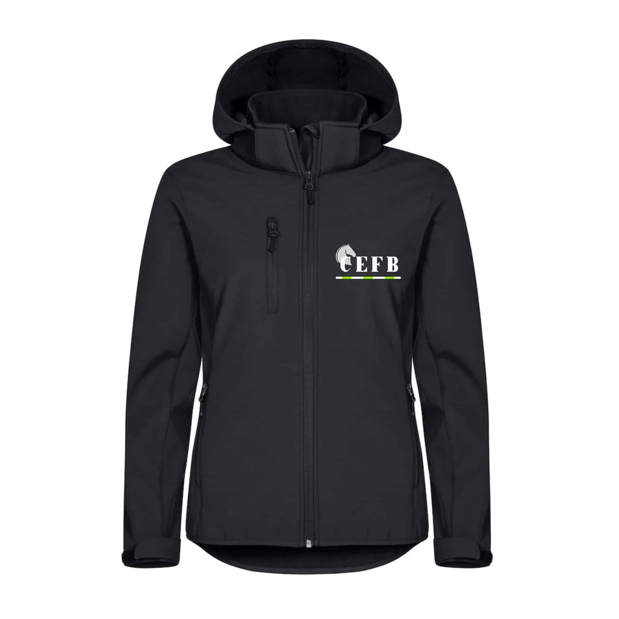 SOFTSHELL "Classic" (femme) - Centre equestre de la ferme des briques - Noir - 0200917