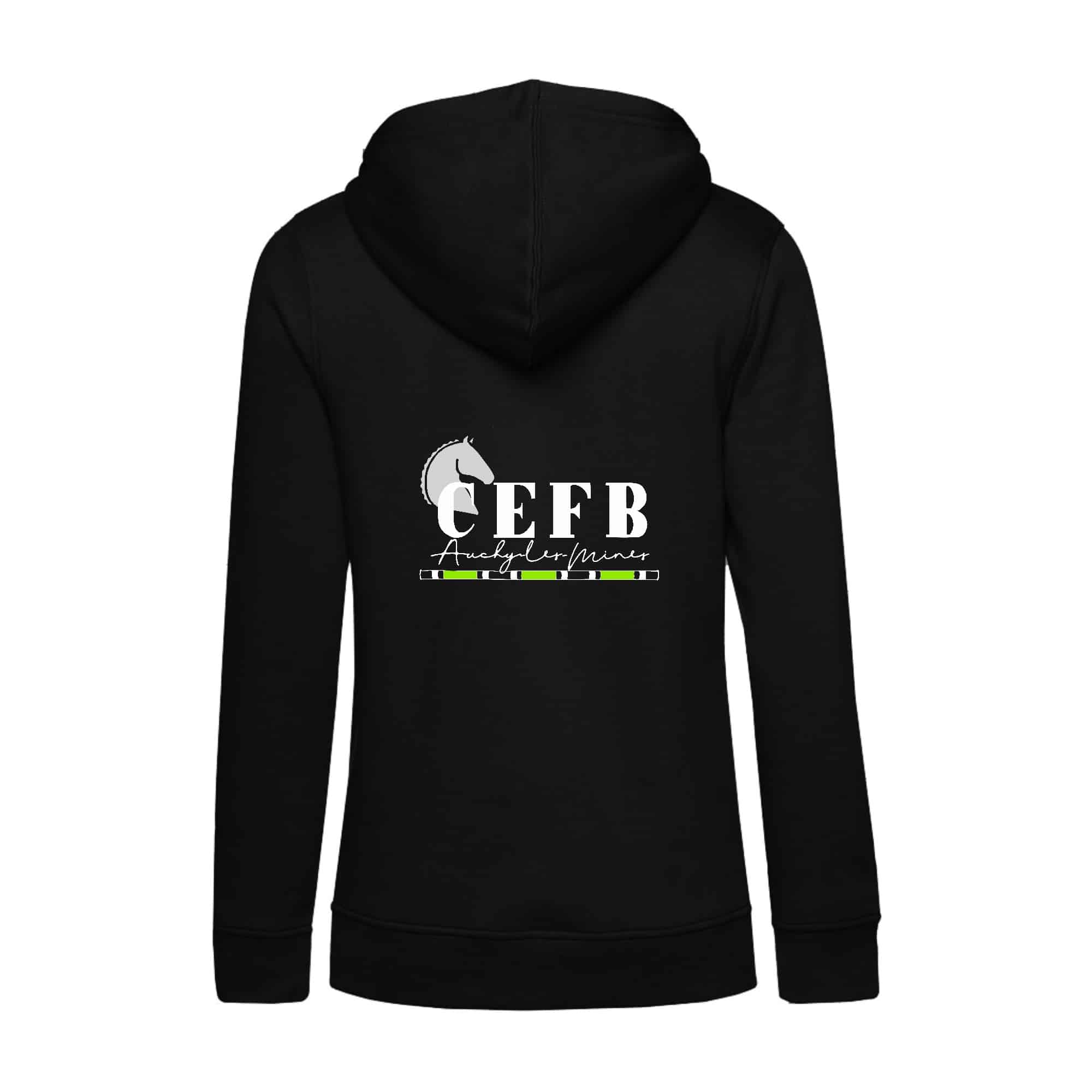 SWEAT A CAPUCHE (femme) – Centre equestre de la ferme des briques - Noir - BCW34B – Image 3