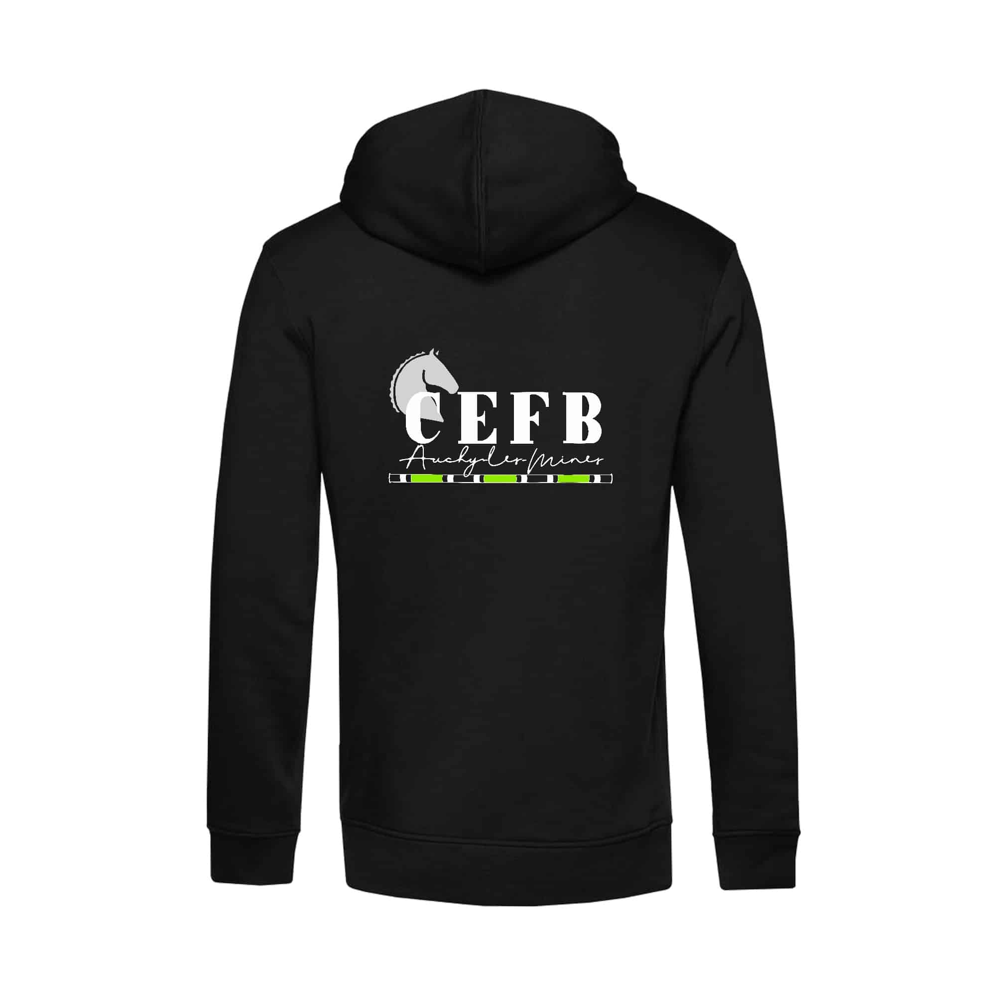 SWEAT A CAPUCHE (enfant) - Centre equestre de la ferme des briques - Noir - K477 – Image 2