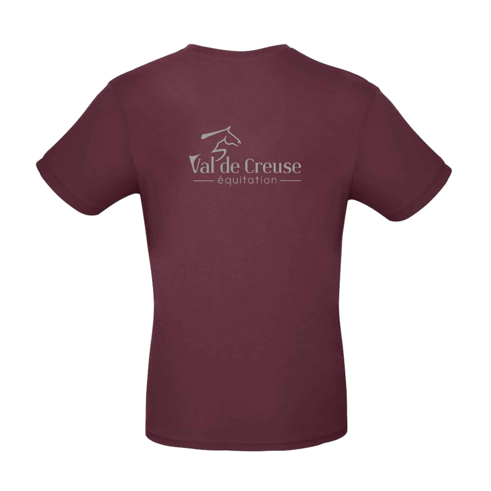 T-SHIRT (enfant) - VAL DE CREUSE EQUITATION - Bordeaux - BC03TK – Image 3