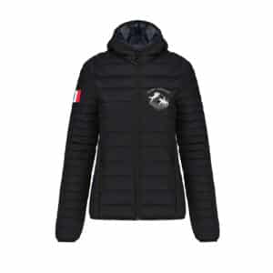 DOUDOUNE AVEC MANCHES ET CAPUCHE (femme) - Ecurie de Saint Cézaire - BEGARD - Noir - K6111