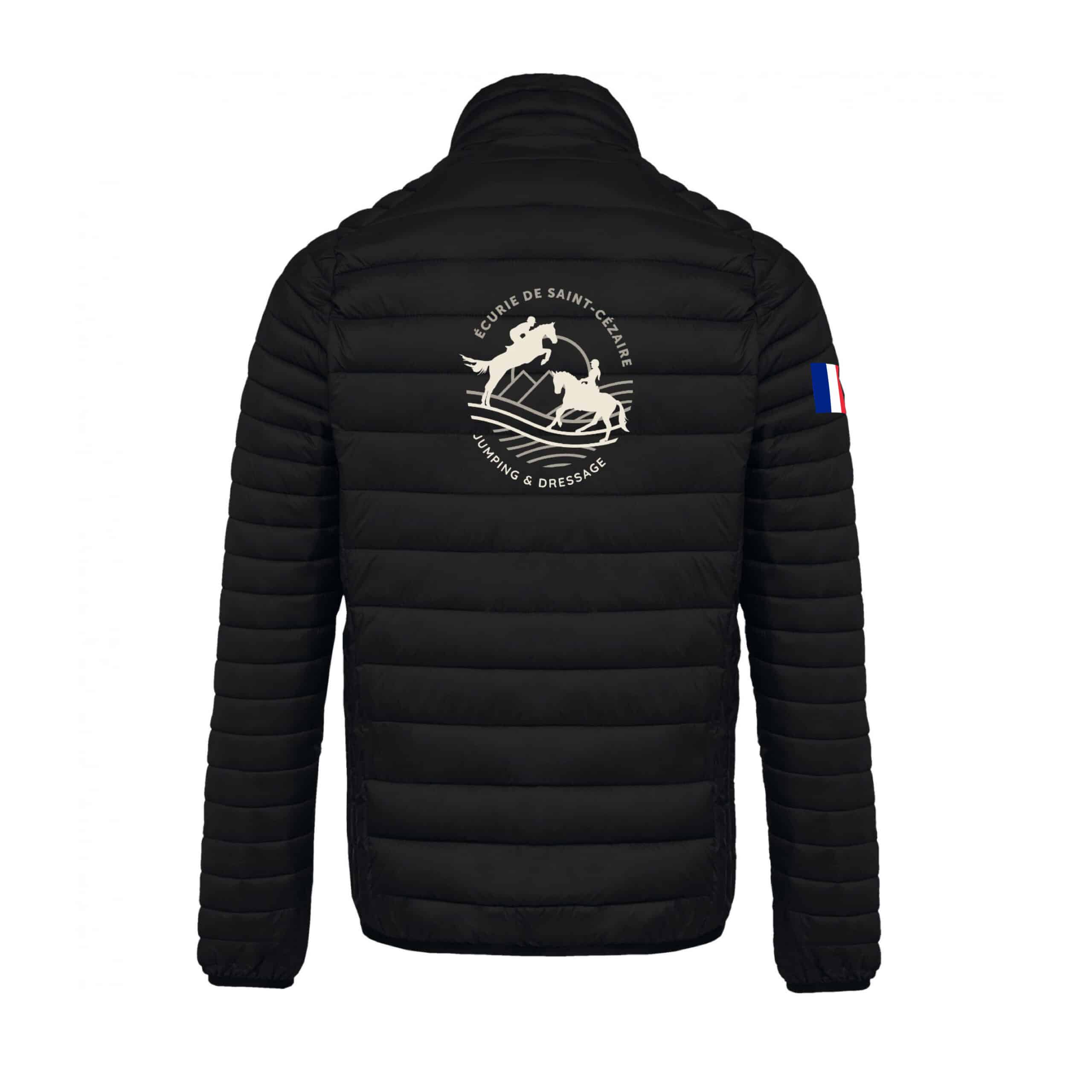 DOUDOUNE AVEC MANCHES (homme) - Ecurie de Saint Cézaire - BEGARD - Noir - K6120 – Image 3