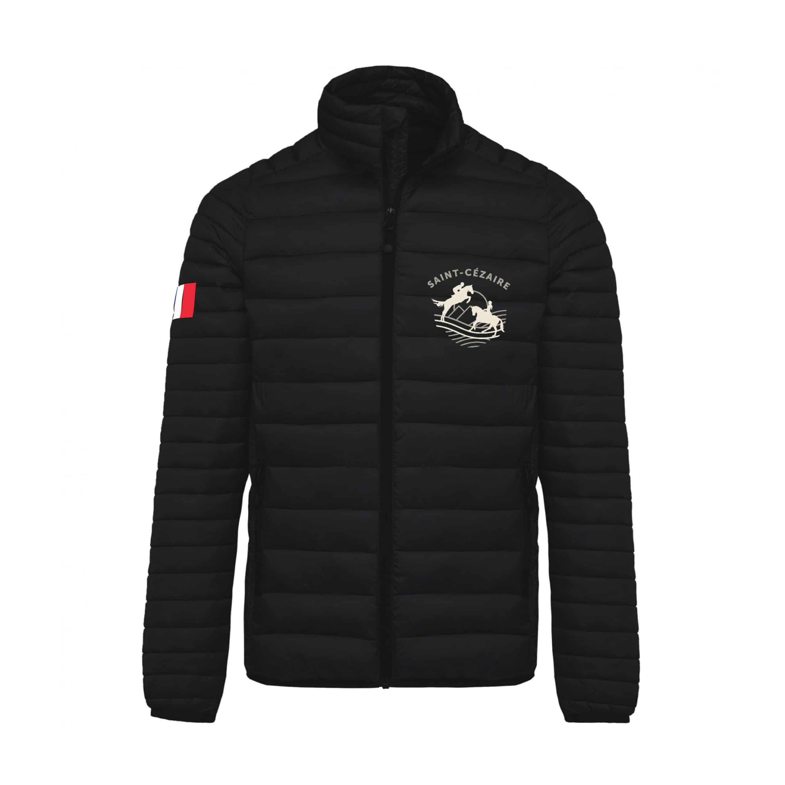 DOUDOUNE AVEC MANCHES (homme) - Ecurie de Saint Cézaire - BEGARD - Noir - K6120