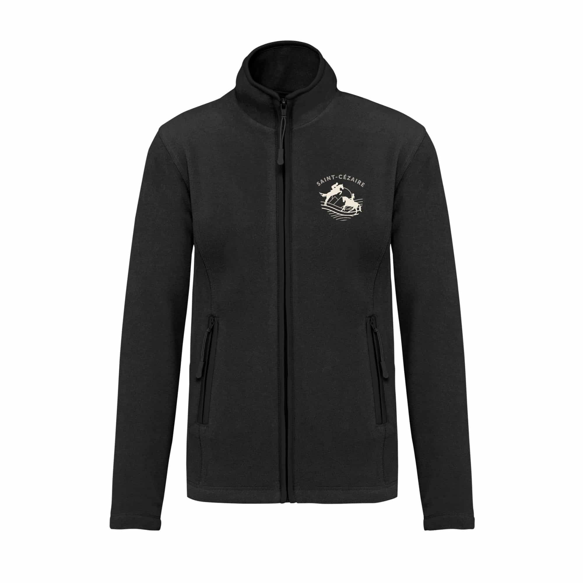 Veste micropolaire zippée (enfant) – Ecurie de Saint Cézaire - BEGARD - Noir – K920