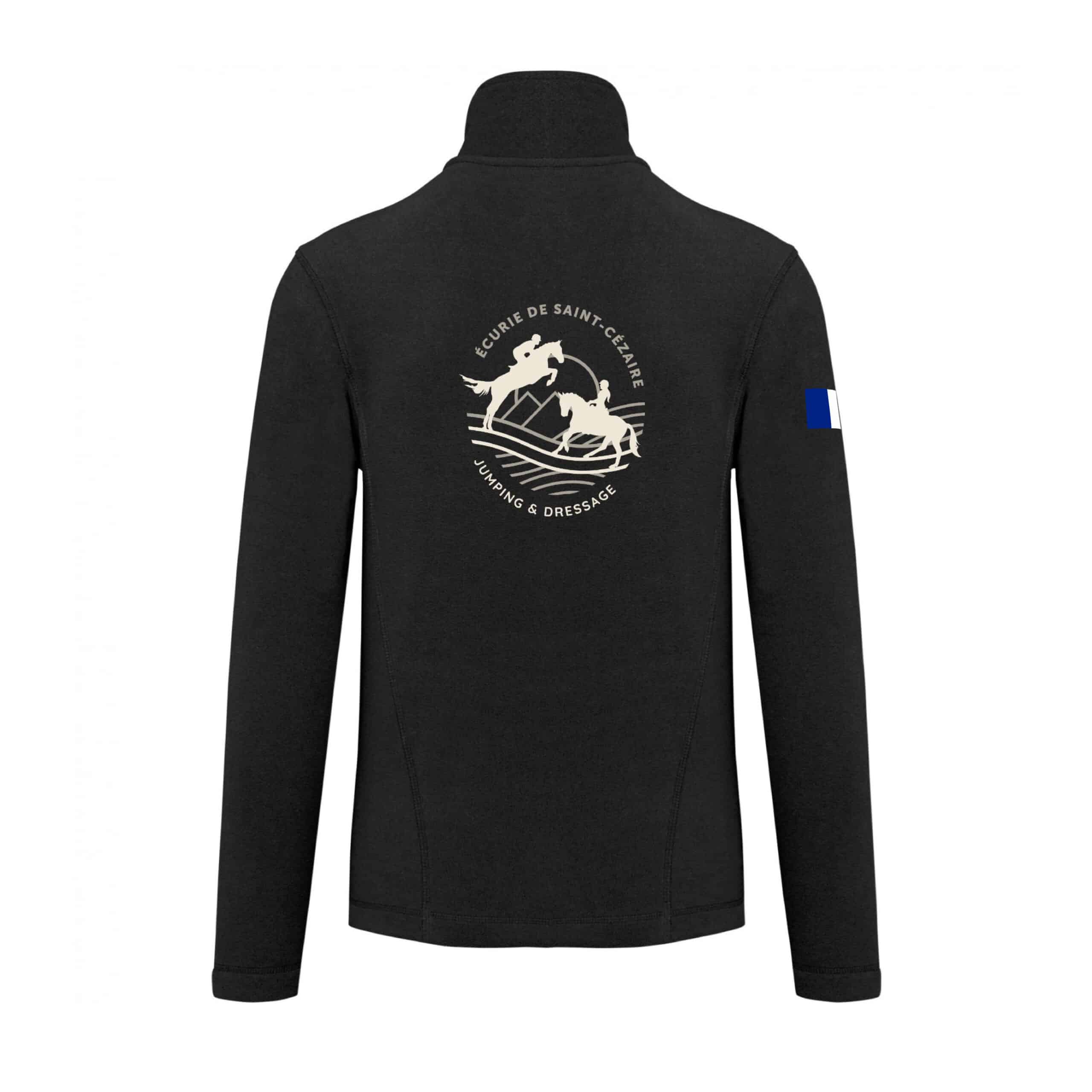 Veste micropolaire zippée (enfant) – Ecurie de Saint Cézaire - BEGARD - Noir – K920 – Image 3