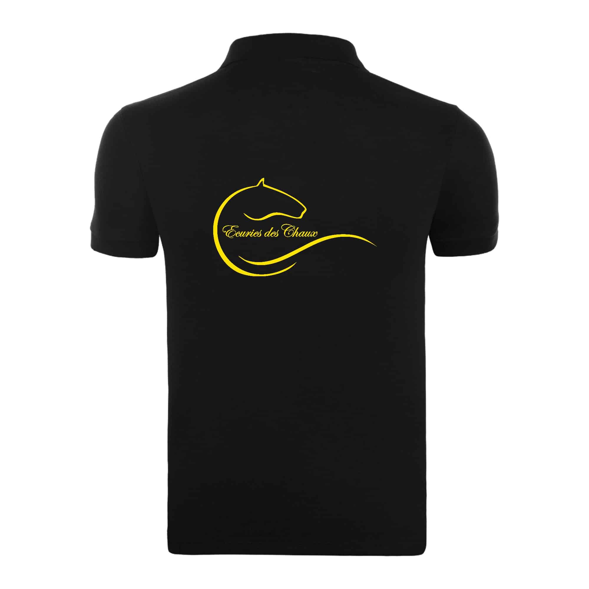 POLO (homme) - Les écuries des chaux - Noir - BCID1 – Image 3