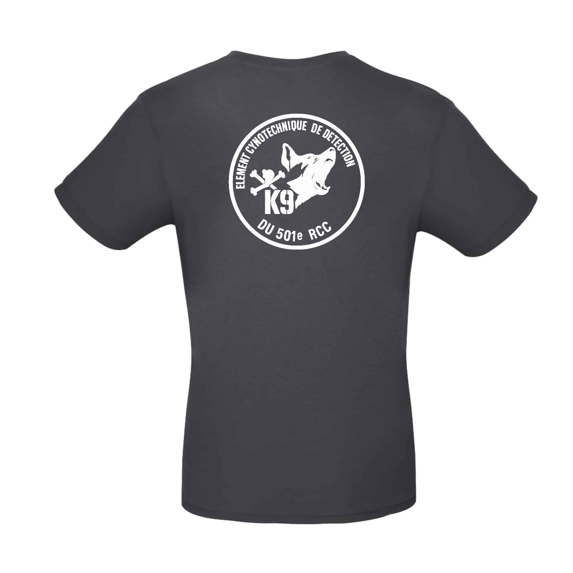 T-SHIRT (homme) - Chenil du 501 RCC - Gris Anthracite - BC03T – Image 3