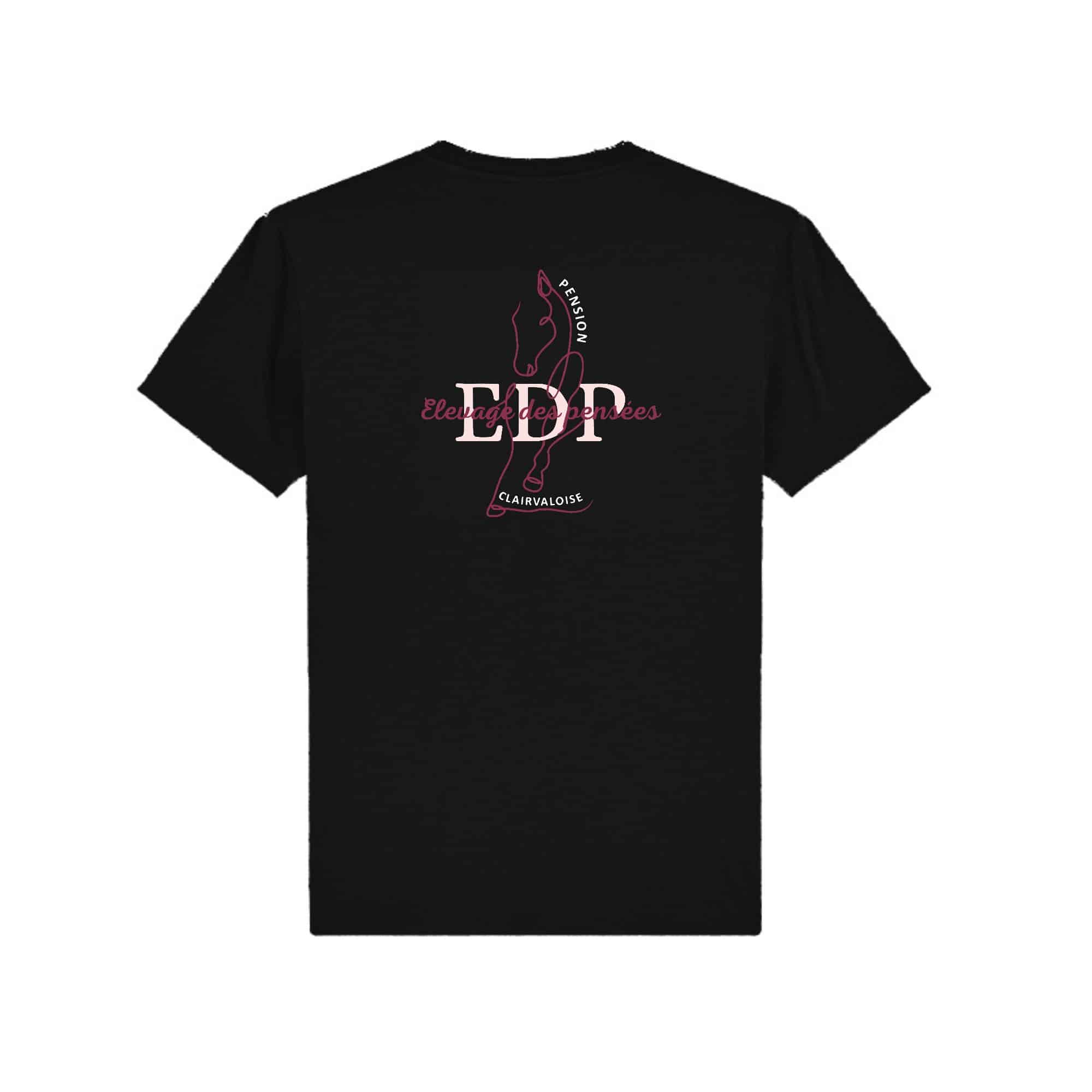 T-SHIRT (enfant) - Pension clairvaloise - Élevage des pensées - Noir - BC03TK – Image 3