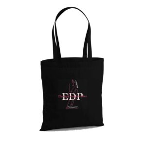 TOTE BAG - Pension clairvaloise - Élevage des pensées - Noir - WM101