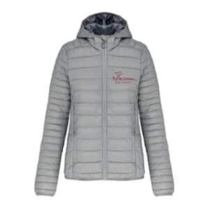 DOUDOUNE AVEC MANCHES ET CAPUCHE (femme) - VAL DE CREUSE EQUITATION - Gris chiné - K6111