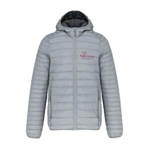 DOUDOUNE AVEC MANCHES ET CAPUCHE (homme) - VAL DE CREUSE EQUITATION - Gris chiné - K6110