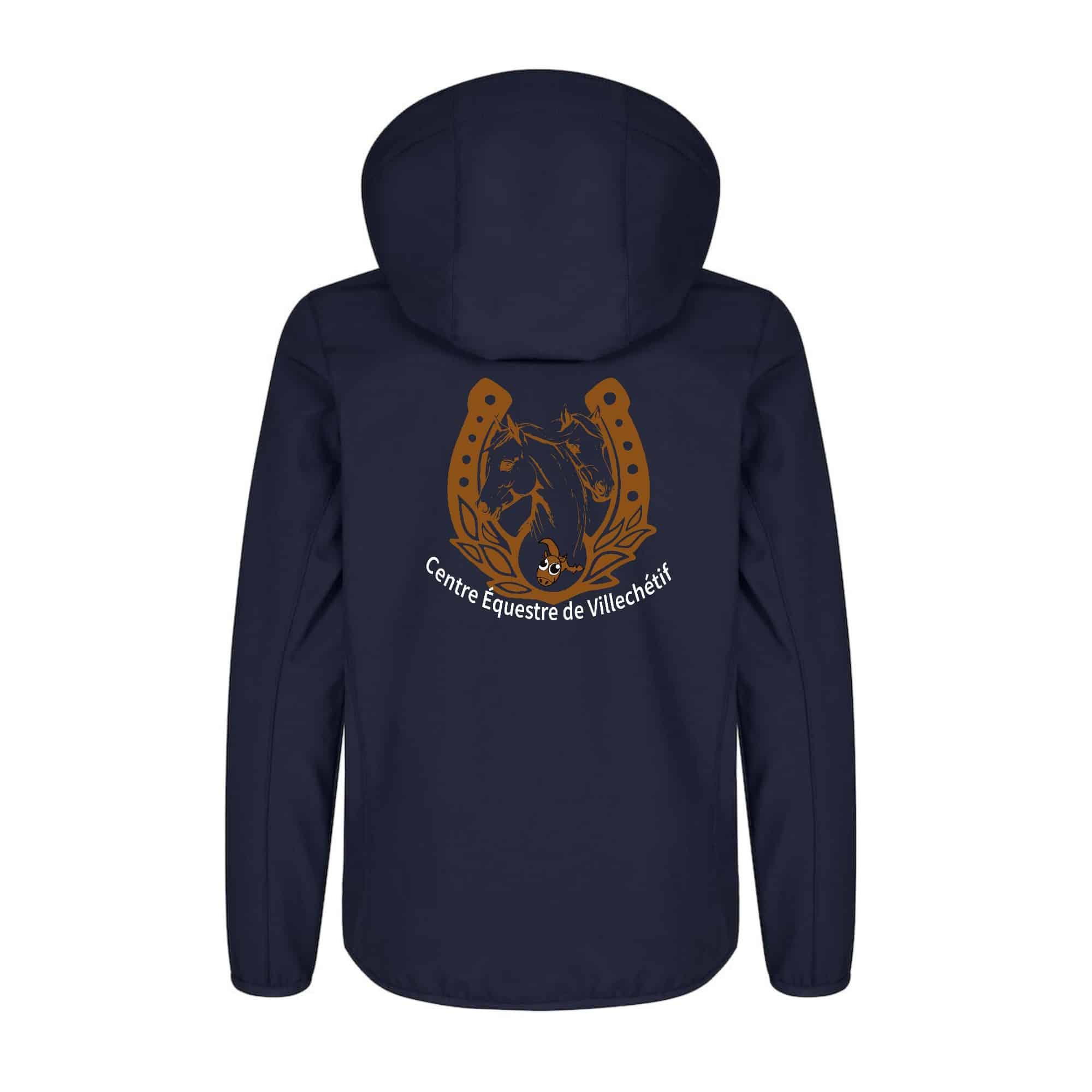 SOFTSHELL "Classic" (enfant) - CENTRE EQUESTRE DE VILLECHETIF - Navy - 0200909 – Image 3
