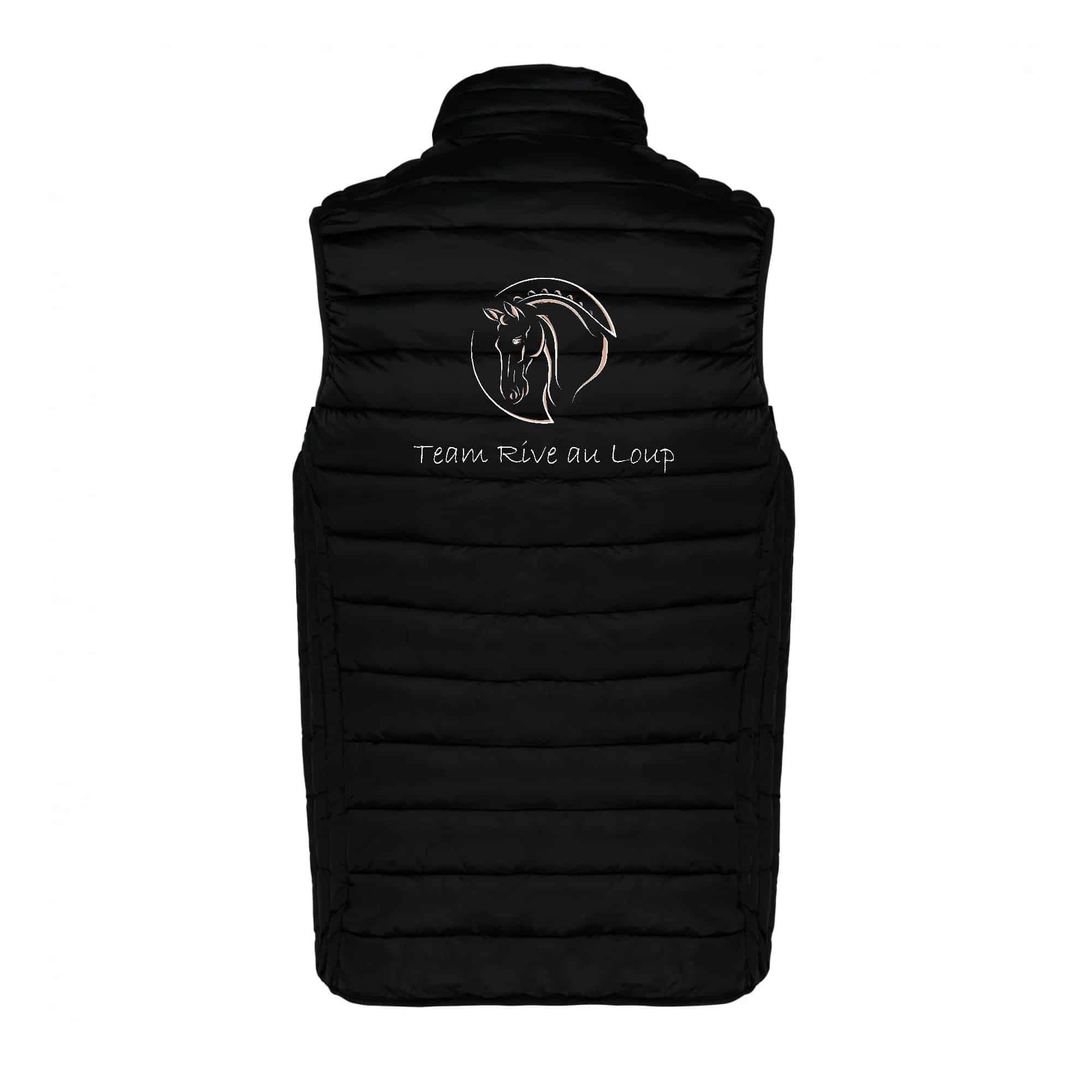 DOUDOUNE SANS MANCHES (homme) - Écurie de la rive au loup - Noir - K6113 – Image 3