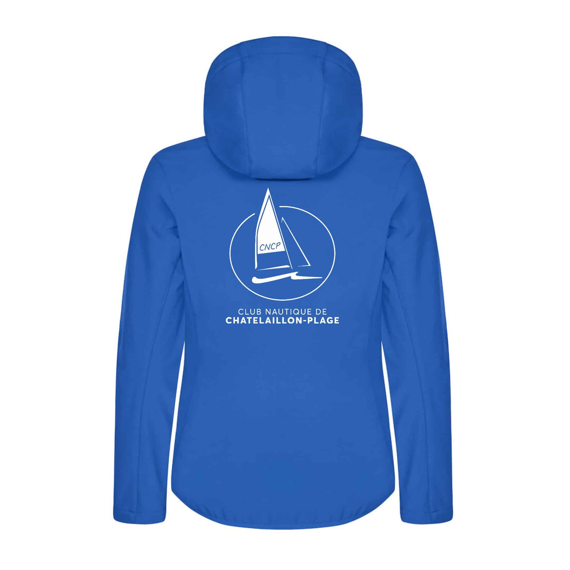 SOFTSHELL "Classic" (femme) - club nautique de chatelaillon plage - Bleu roi - 0200917 – Image 3