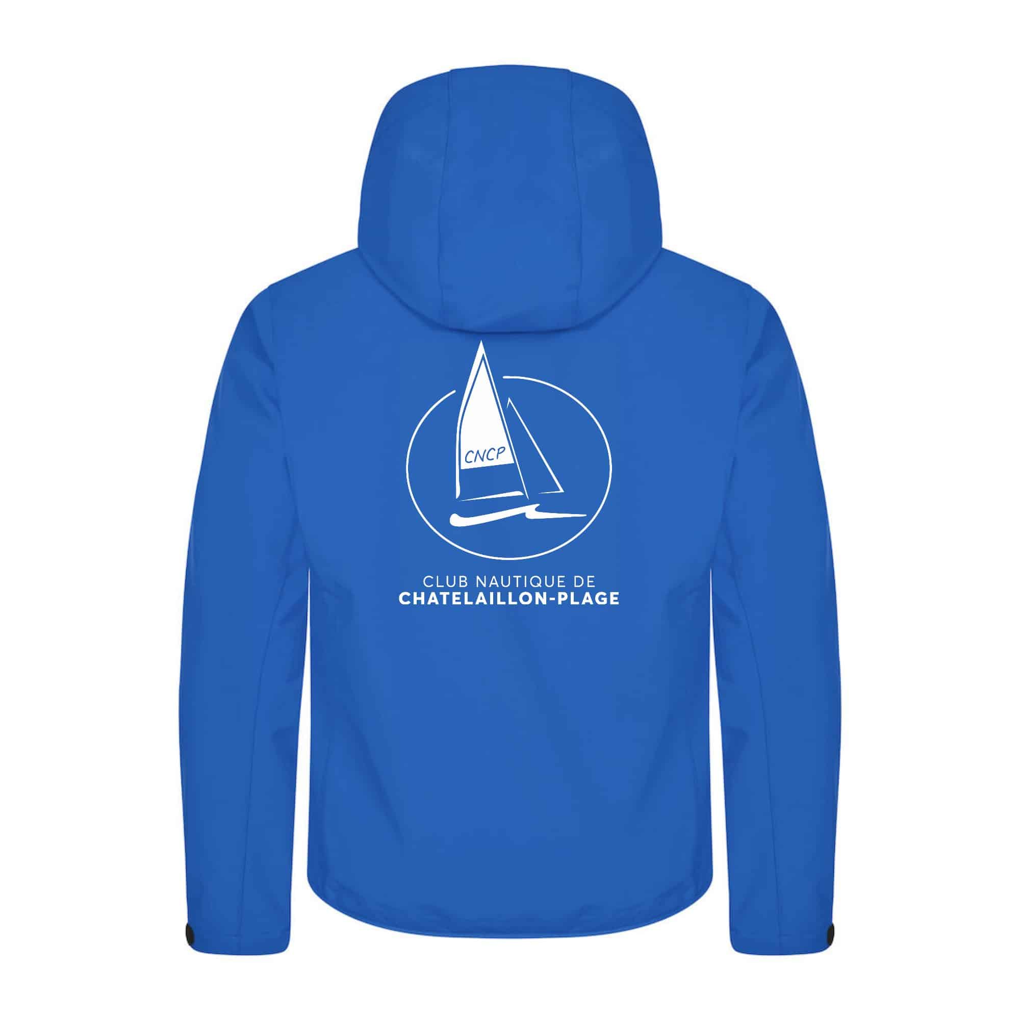 SOFTSHELL "Classic" (homme) - club nautique de chatelaillon plage - Bleu roi - 0200912 – Image 3