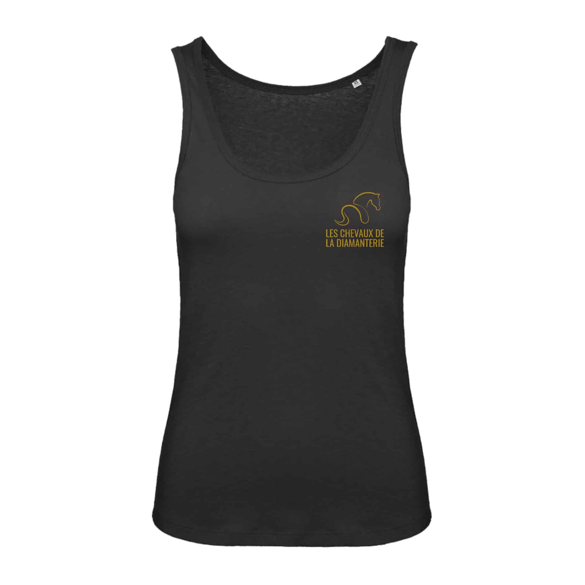 DEBARDEUR (femme) - Les chevaux de la diamanterie - Gris Anthracite - BC073