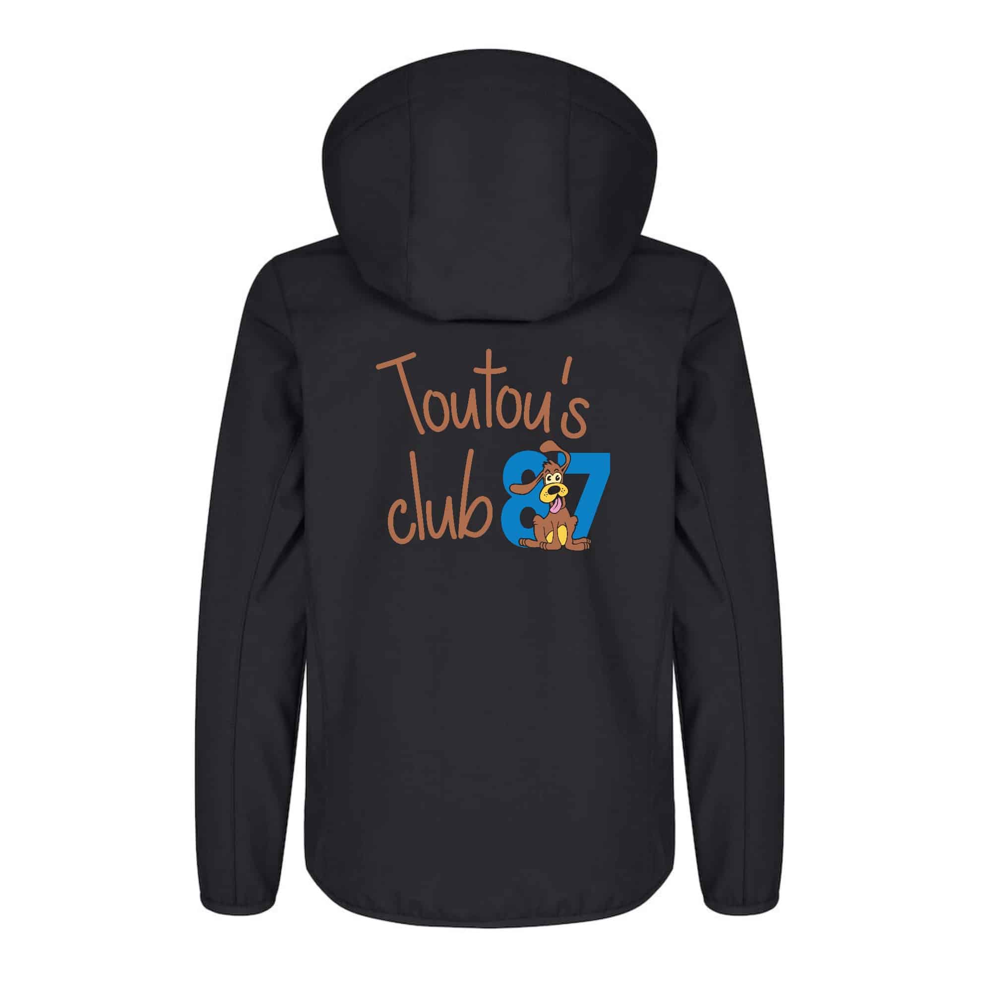 SOFTSHELL "Classic" (enfant) - Toutous club 87 - Noir - 0200909 – Image 3