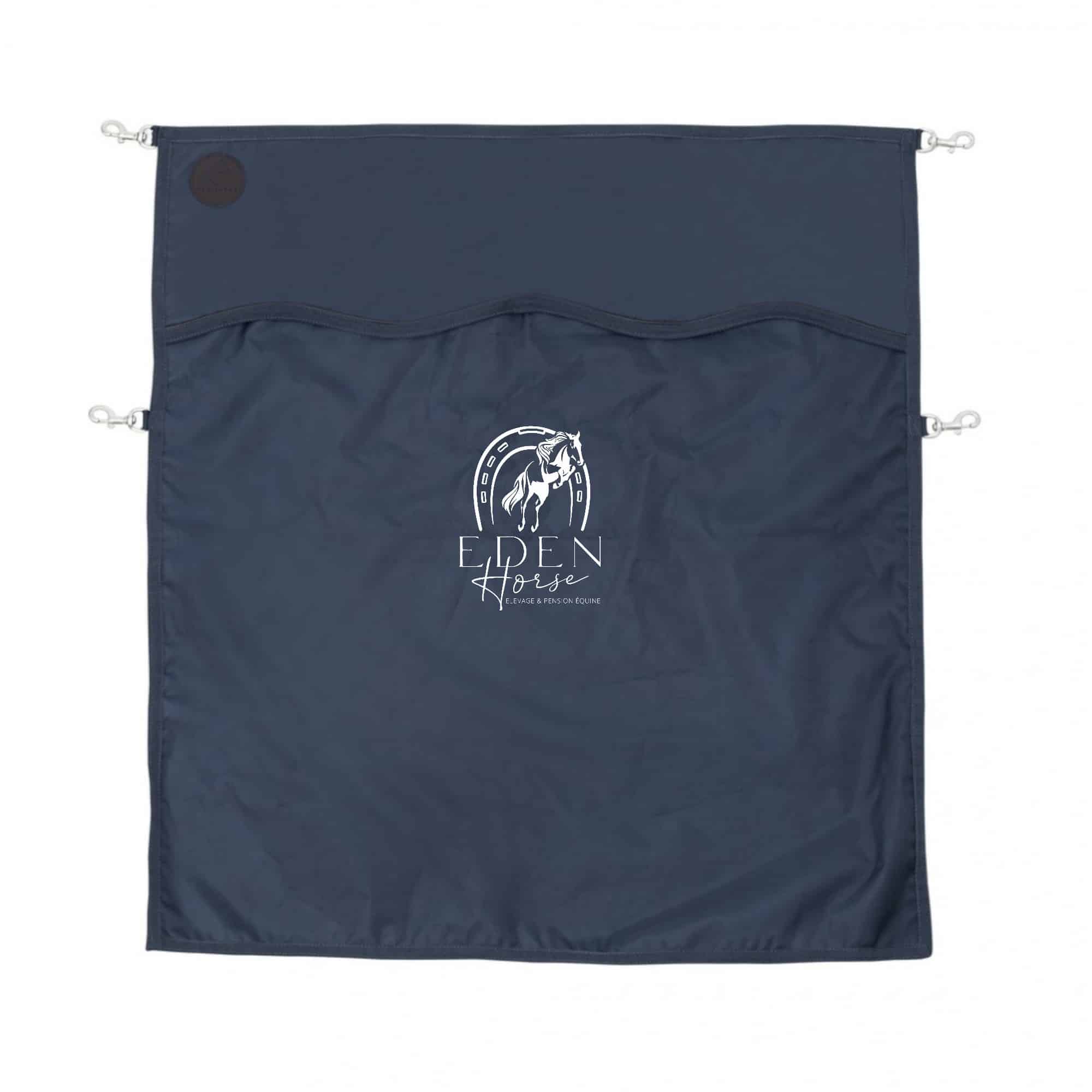 Rideau ou porte de box EQUITHÈME Premium - Eden horse - Navy - RP001