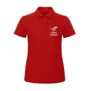 POLO (femme) - Centre Equestre de la Ferté sous Jouarre - Rouge - BCI1F