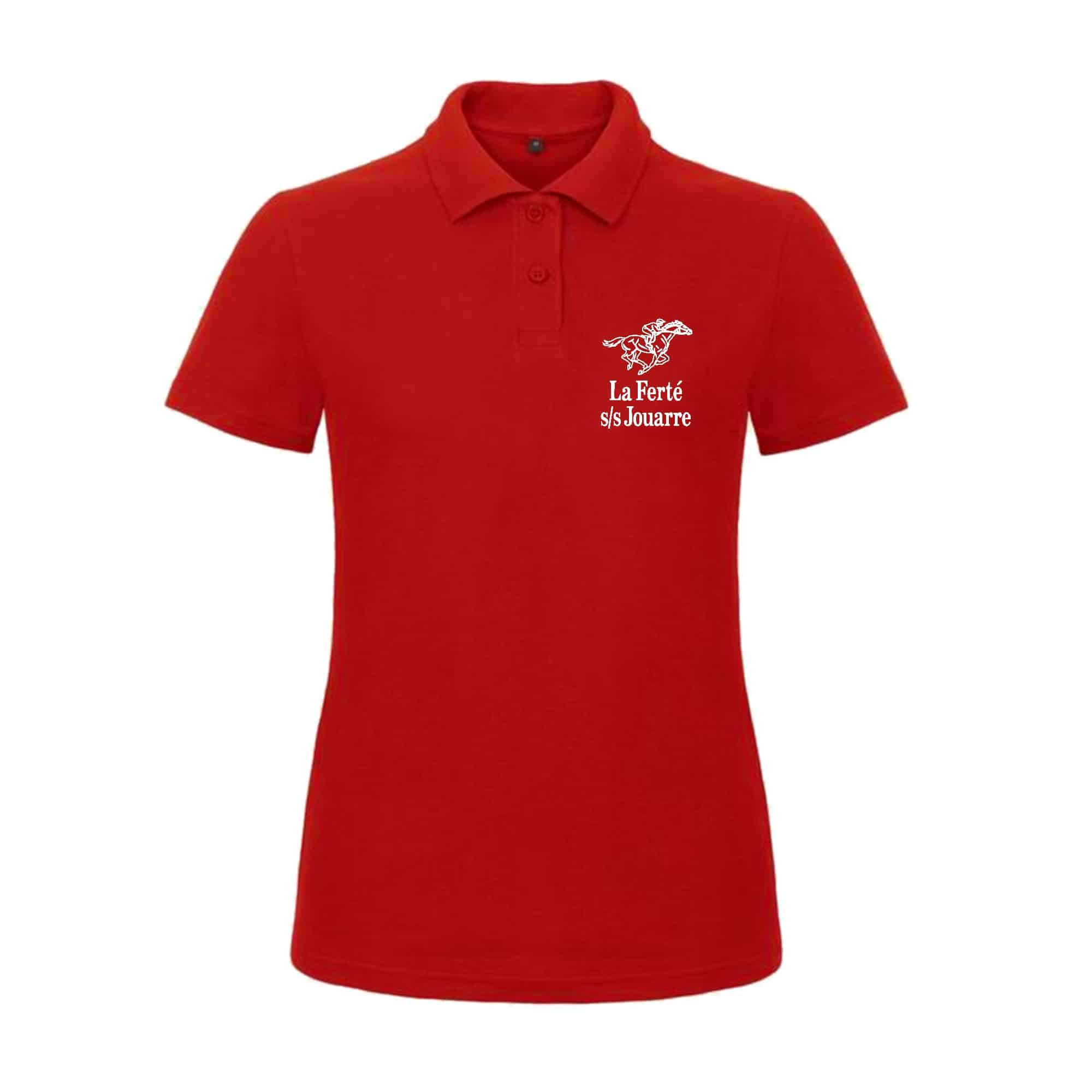 POLO (femme) - Centre Equestre de la Ferté sous Jouarre - Rouge - BCI1F