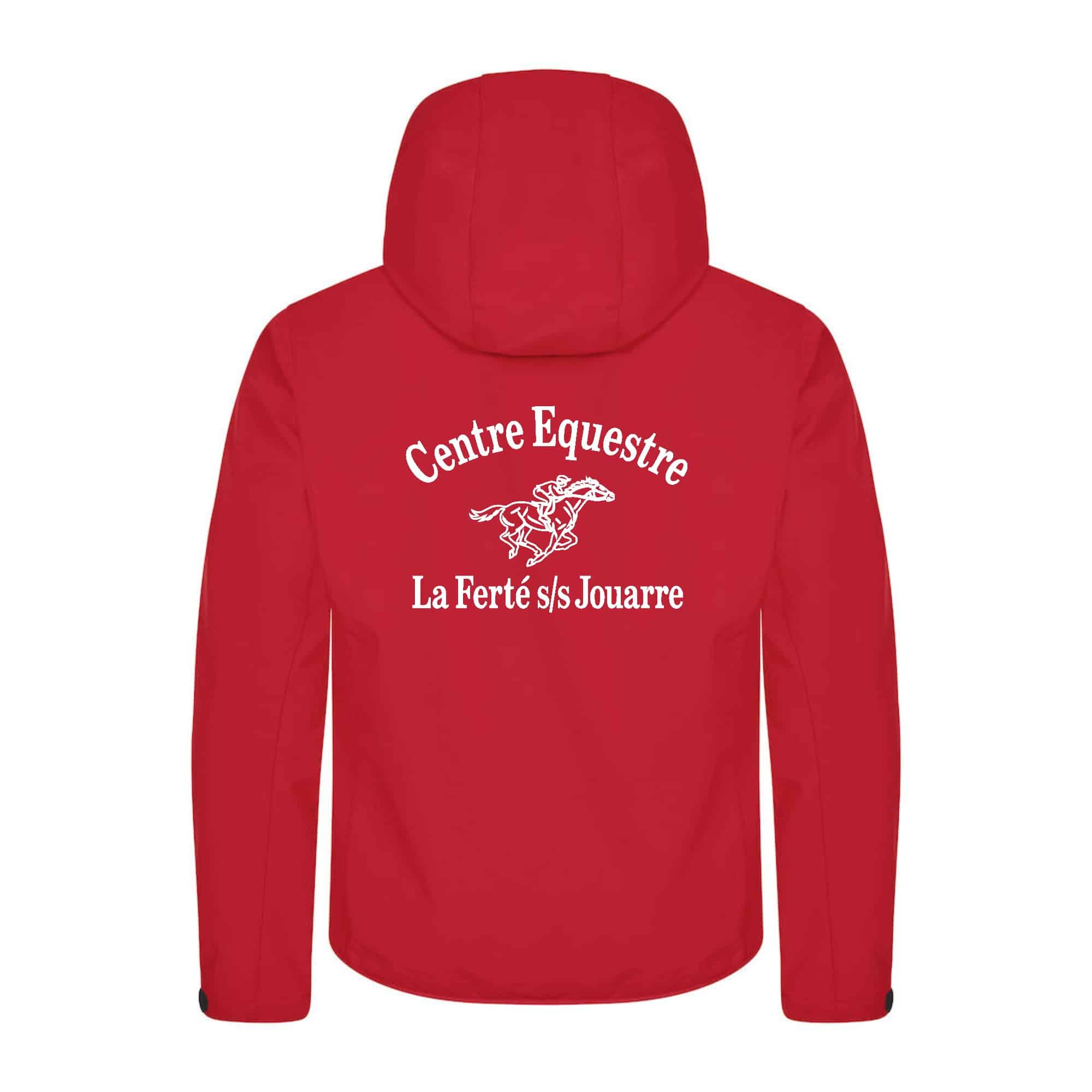 SOFTSHELL "Classic" (homme) - Centre Equestre de la Ferté sous Jouarre - Rouge - 0200912 – Image 3