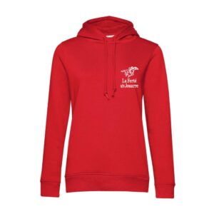 SWEAT A CAPUCHE (femme) – Centre Equestre de la Ferté sous Jouarre - Rouge - BCW34B