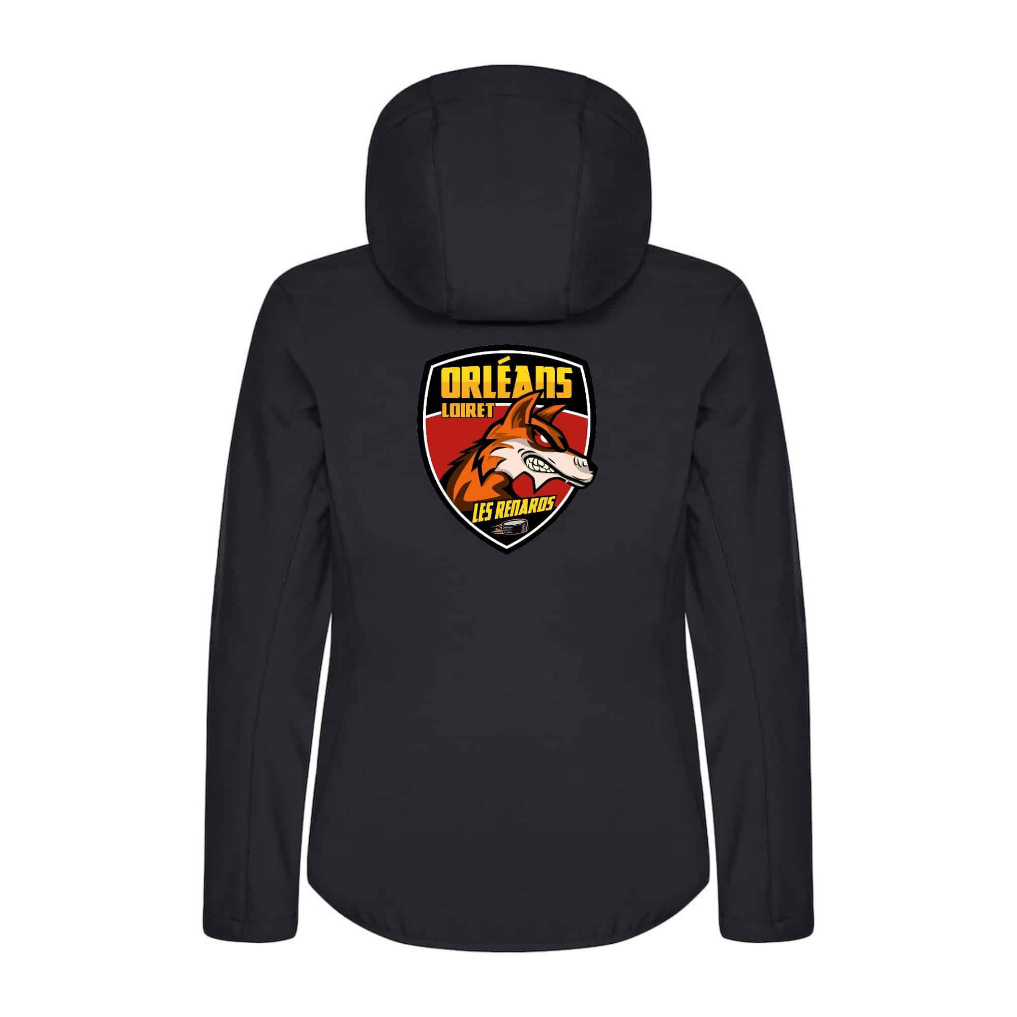 SOFTSHELL "Classic" (femme) - ORLEANS LOIRET HOCKEY SUR GLACE - Noir - 0200917 – Image 3