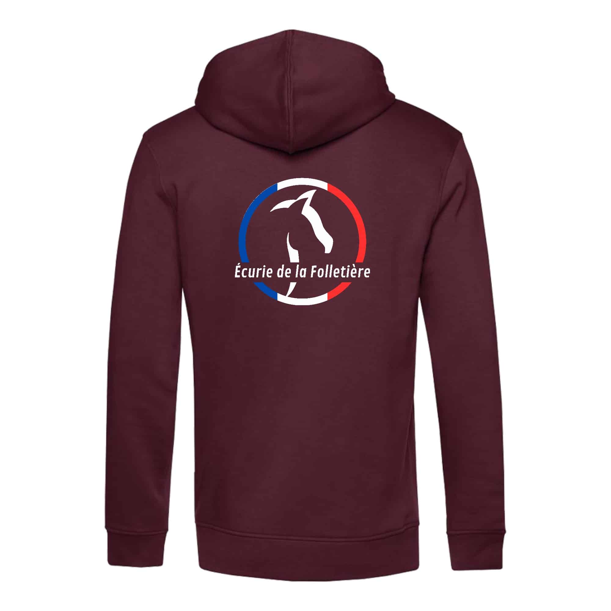 SWEAT A CAPUCHE (homme) - Ecurie de la folletiere - BCU33B – Image 3