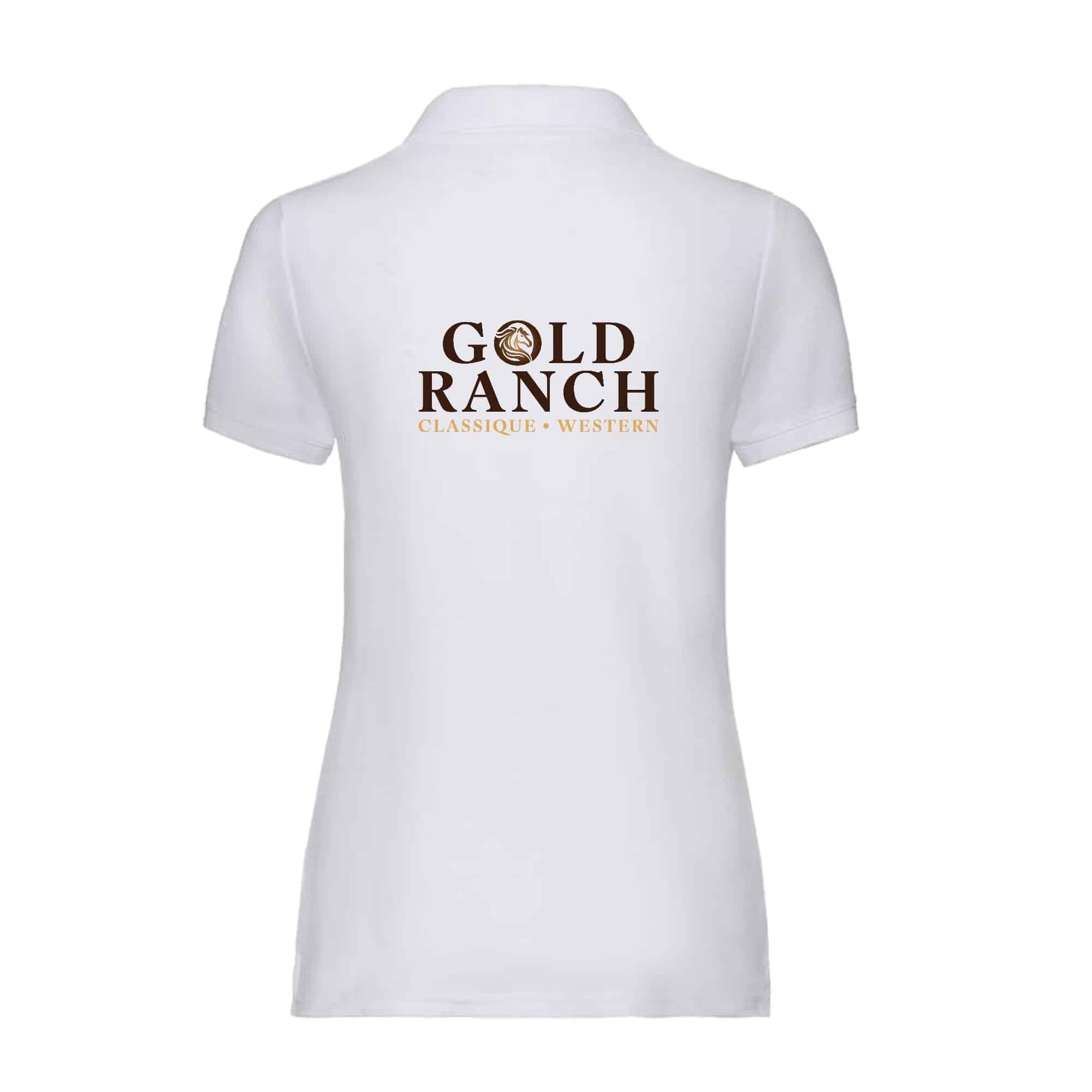 POLO (femme) - Gold ranch - Blanc - BCI1F – Image 3