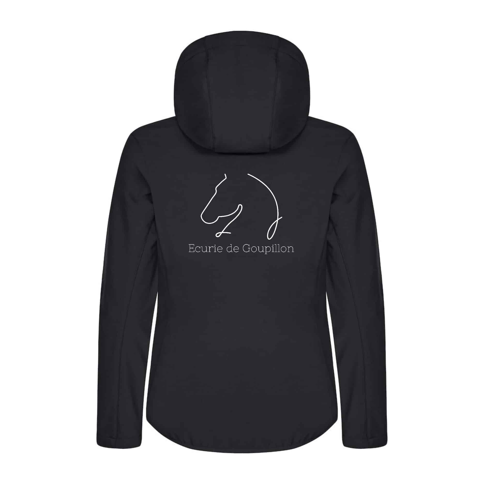 SOFTSHELL "Classic" (femme) - Ecurie de goupillon - Noir - 0200917 – Image 3