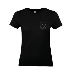 T-SHIRT (femme) - Ecurie de goupillon - Noir - BC04T