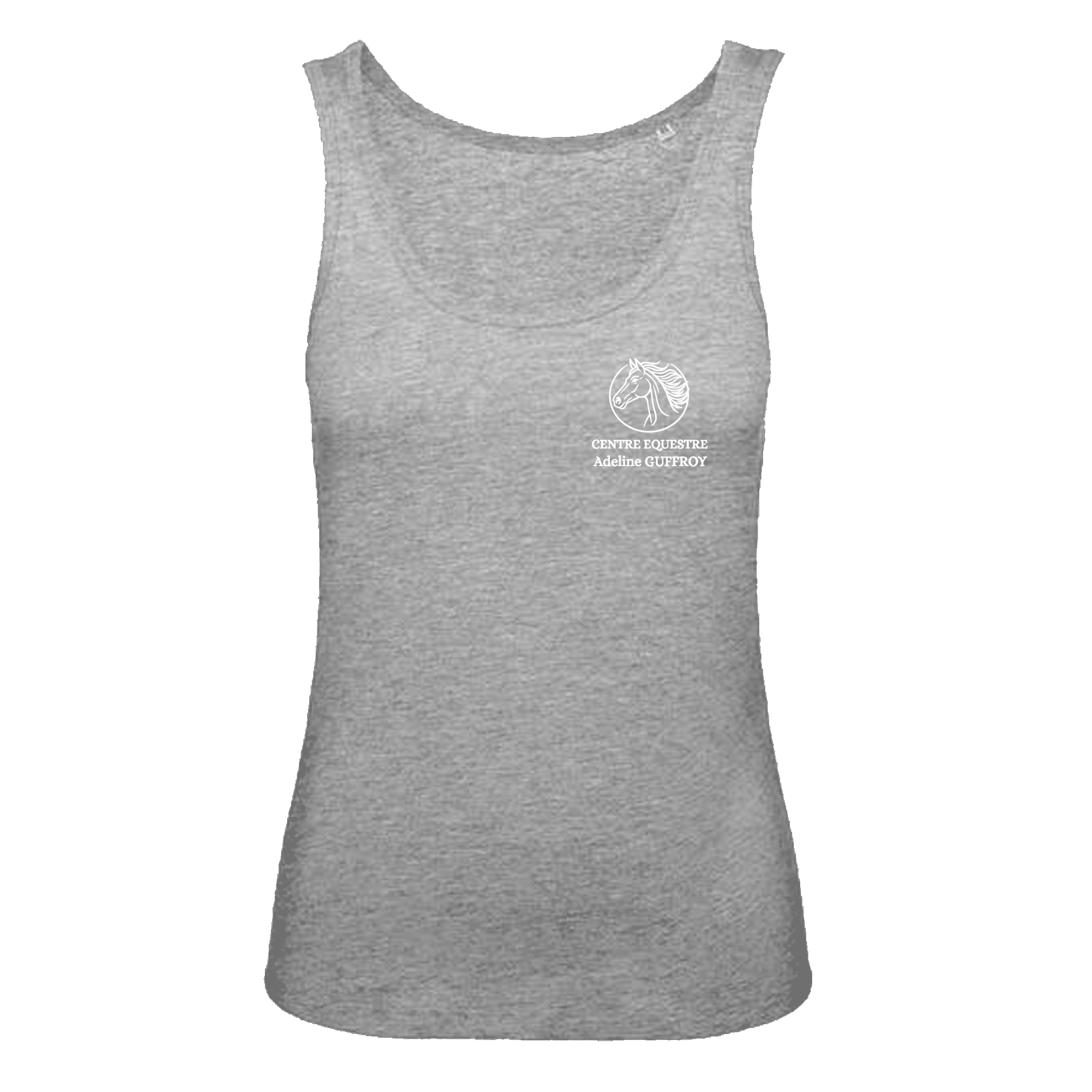 DEBARDEUR (femme) - CENTRE EQUESTRE ADELINE GUFFROY – Gris chiné - BC073