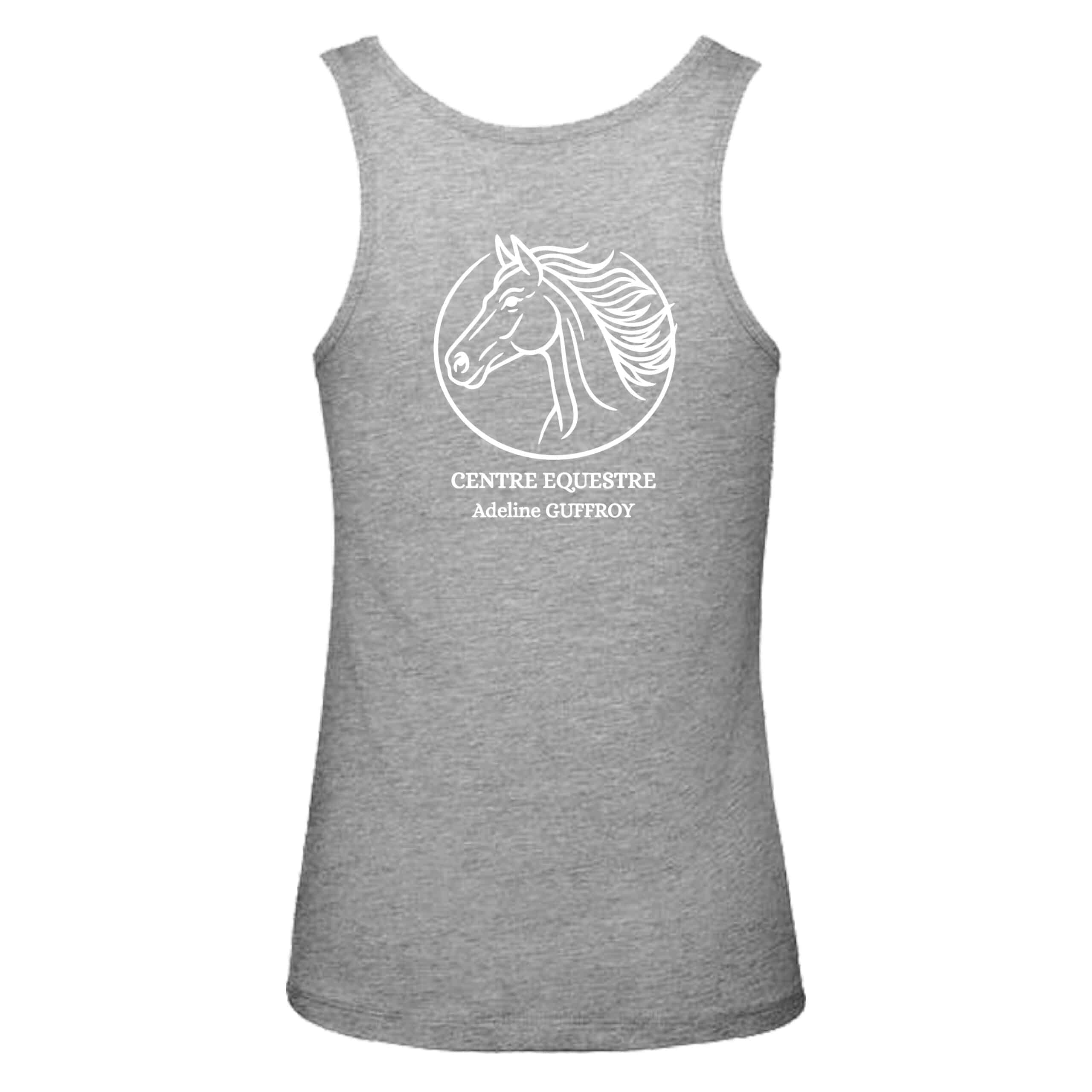 DEBARDEUR (femme) - CENTRE EQUESTRE ADELINE GUFFROY – Gris chiné - BC073 – Image 3
