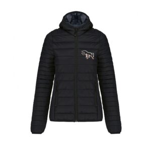 DOUDOUNE AVEC MANCHES ET CAPUCHE (femme) - Ecurie Julie Houssais - Noir - K6111