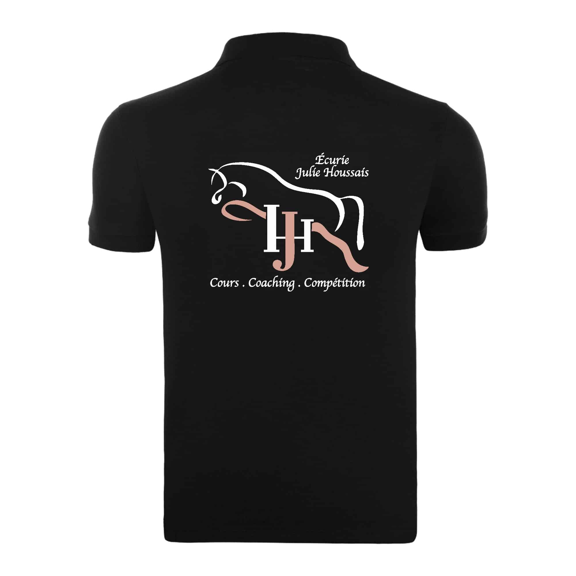 POLO (homme) - Ecurie Julie Houssais - Noir - BCID1 – Image 3