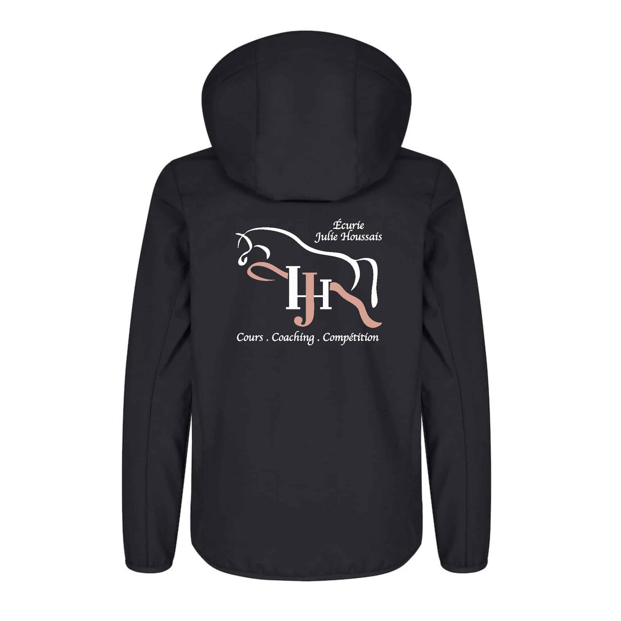 SOFTSHELL ''Classic'' (enfant) - Ecurie Julie Houssais - Noir - 0200909 – Image 3