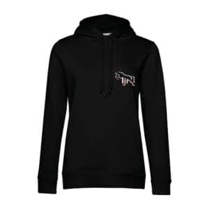SWEAT A CAPUCHE (femme) – Ecurie Julie Houssais - Noir - BCW34B