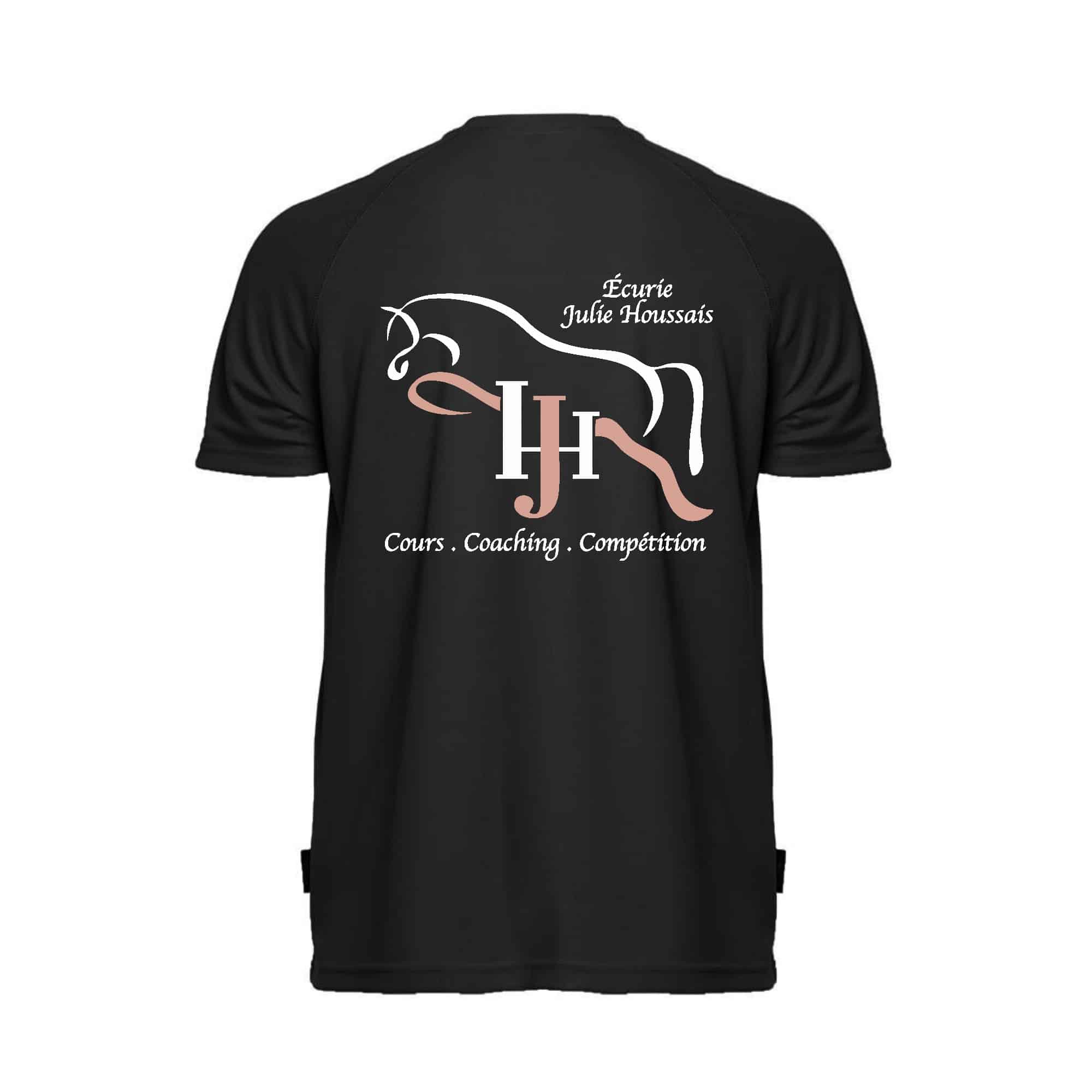 T-Shirt respirant (enfant) - Ecurie Julie Houssais - Noir - PK142 – Image 3