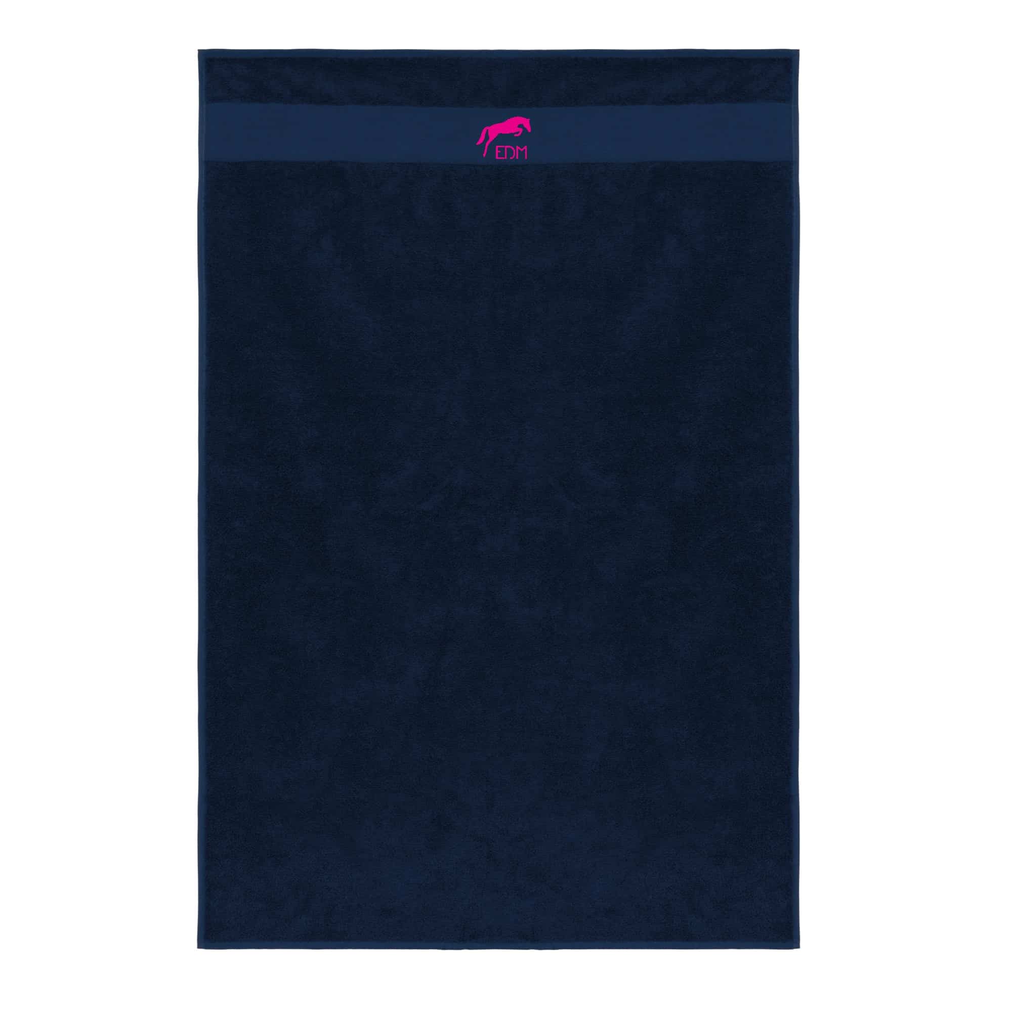 Serviette éponge - ECURIES DE LA MOTTE (62) - Navy - k111