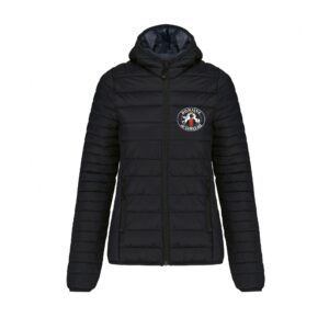 DOUDOUNE AVEC MANCHES ET CAPUCHE (femme) - Domaine de Lorleau - Noir - K6111