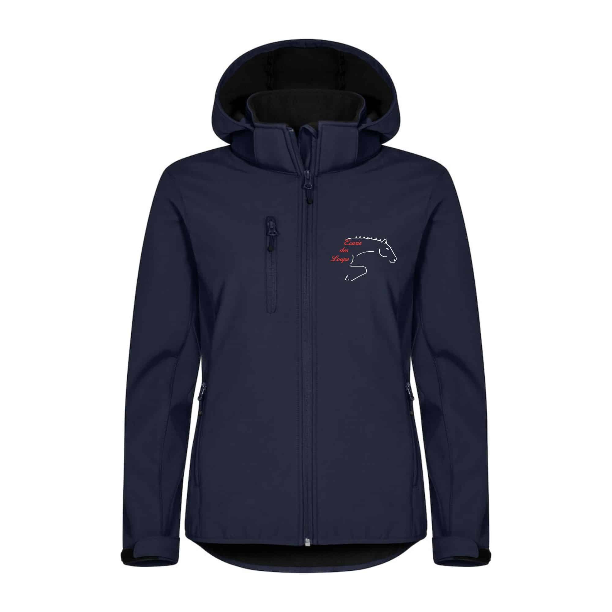 SOFTSHELL "Classic" (femme) - Écuries des Loups – Navy - 0200917