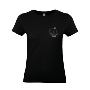 T-SHIRT (femme) - Écurie Lucie Pascaud - Noir - BC04T