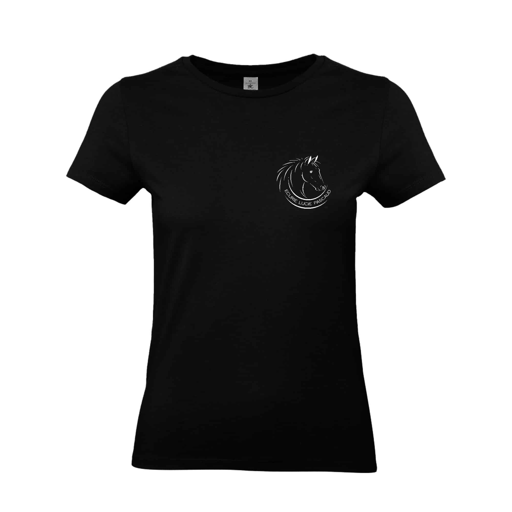 T-SHIRT (femme) - Écurie Lucie Pascaud - Noir - BC04T